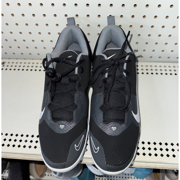 Nike Force Trout 9 Pro MCS Mens Molded Baseball Cleats Size 12 Black White Gray - Picture 4 of 8